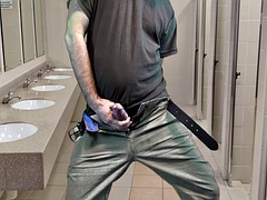 Enthousiasteling, Sperma shot, Europees, Homo, Masturbatie, Buiten, Openbaar, Alleen