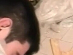 Poor chap restrained and smashed hardcore during a heated gay group sex