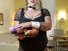 Amatoriale, Bella grossa formosa, Bionda, Vibratore, Tacchi, Tette naturali