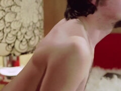 Avsugning, Universitet, Fransk, Tysk, Hårig, Mellanrasig, Lärare, Vintage