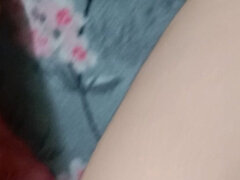 아시안, 머리카락이 많은, 집에서 만든, 인도인, 타는