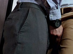 Analny, Obciąganie, Wytrysk, Gej, Obciąganie, Biuro, Tatuaż