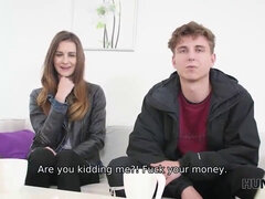 Watch this petite Czech teen become a slut for cash by being a cuckold for her rich boyfriend