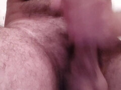 Hairy Dadd Jerking off and Cums Hard During a Cam Show