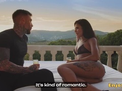 Andrea Retali, a sexy Spanish brunette with black hair, gets intensely banged outdoors in HD. XXX!