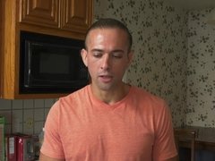 Loving husband makes his housewife Zoey Monroe squirt all over the kitchen