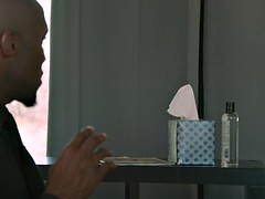 Grosser schwanz, Schwarz, Schwarz, Schwul, Handjob, Lecken, Ablutschen, Tätowierung