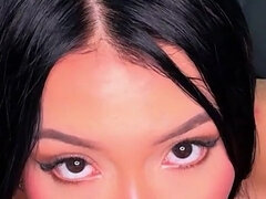 Beauté, Sucer une bite, Éjaculer dans la bouche, Fille latino, Pov, Chatte, Chevaucher, Tatouage