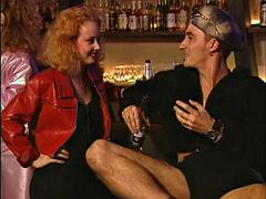 アナル, デカチン, デカパイ, ブロンド, フェラチオ, カップル, イく瞬間, シャワー