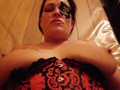 Chubby Tattooed Pirate Girl Gets Fucked Missionary, Pisses POV Guy in Mouth and Receives a Ass Creampie