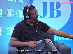 Oiled latina with BEAUTIFUL TITS Kataleya Ross hops up the vibrator machine until she cums! Juan Bustos Podcast