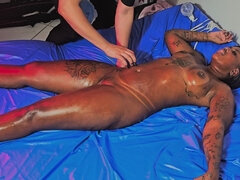 Ebony Screaming so Much but the Bed Got so Wet