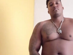 Amatorka, Duży kutas, Czarny, Masturbacja, Solo