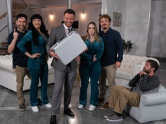 Codi Vore and Little Puck getting their eager holes drilled