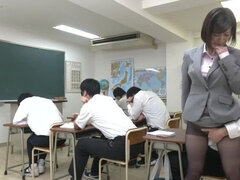 Yumiko Mitsuse, a married woman teacher who gets 10 times wet in a climax class where she can't make a voice