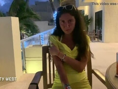 ビーチ, アウトドア, 公共, 現実, ロシア人, ヤリマン, フェラする, ヤリマンの