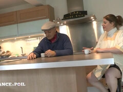 French Maid Getting Sandwiched Hard Core