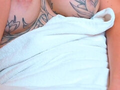 Day 8 - Step Son Fucks Step Mom in Sauna! Step Mother Unexpected Cum Inside Sex in Spa