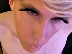 アナル, 女装男装, イく瞬間, 手コキする, ヒール, シーメール, 一人, オッパイの