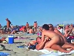 Amateur, Playa, Despelote, Al aire libre, Voyeur