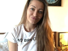 Dani Daniels joi - solo teasing in homemade footage