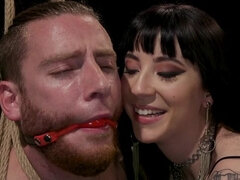 CASTRATION: Vicious Charlotte Sartre Destroys Pain Slut Sebastian Keys