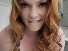 Dildo, Küche, Masturbation, Orgasmus, Muschi, Rotschopf, Solo, Titten