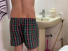 Amatør, Asiater, Bad, Hårete, Runke, Alene