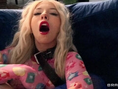 An older man penetrates a petite teen's ass with his big daddy's cock