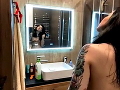 Amateur brunette hidden camera