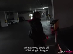 素人, ブロンド, フェラチオ, 茶髪の, 車, 捕まる, チェコ, ヌード