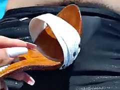 Bdsm, Bikini, Føtter, Dominerende kvinne, Sexy undertøy, Milf, Utendørs, Synsvinkel