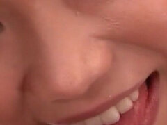 Uncensored Oiled POV Blowjob at Massage Parlour by Japanese Teen with Cum in Mouth