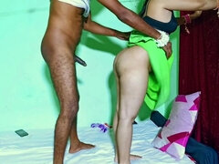 Desi Rajasthani Wife Hot Standing Chudai with Her Devar