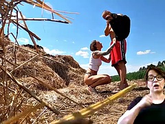 Polish amateur couple fuck in a haystack - Porn Sign Language