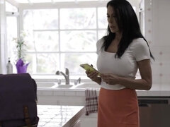 Horny teen caught fucking her gf by her strict stepmom