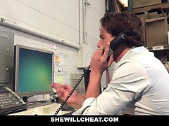 Alexis Fawx & Tyler Nixon cheat on their boss with a steamy office threesome