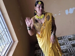 Yellow Saree Puja Looks Like Angel Hardcore Sex Deeply Throat the Pink Pussy Sucking Pussy