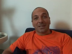 Young Brunette Teen with Big Tits and Hairy Pussy Gets Fucked and Cummed in Mouth by Italian Stud