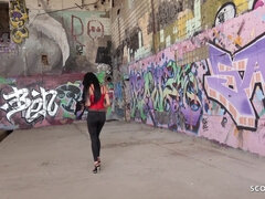 GERMAN SCOUT - FACE TATTOO TEEN MINA TALK TO PUBLIC SEX AT STREET CASTING - Jason steel