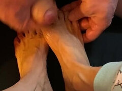 Leie, Grosser schwanz, Füsse, Fußfetisch, Fussjob