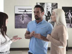 Sweet Kiara Edwards receives a big load in her teen pussy