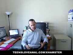 18 ans, Anal, Cul, Éjaculation interne, Hard, Hd, Secrétaire, Maigrichonne