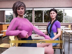 MILFs of Sunville #12 - Johannes and Mrs. Adam Did Some Painting...k Together... Rose and Mrs. Adam Gave Johannes a Boob Fuck.