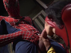 Supergirl Jenna Presley gets fucked hard by SpiderMan