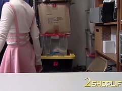 Pretty hot shoplifter teen