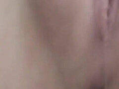 Fluffy pussy pulsates and flows profusely from vibro orgasm