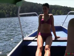 POV Outdoor Lesbian Threesome: Part 3