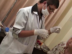 Amatoriale, Anale, Asiatica, Leccata di culo, Dottore, Guanti, Magra, Uniforme
