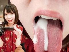 Mio Shinozaki's Sensual Tongue Play